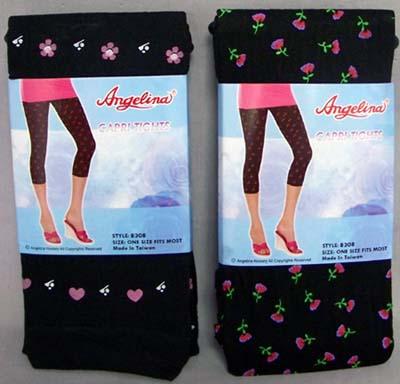 "Angelina" Womens/Teenagers Capri  Tights In Prints (8308) image
