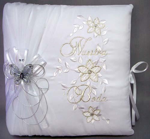 "Nuestra Boda" Photo Album With Butterfly image