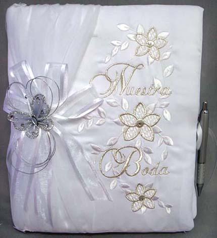 "Nuestra Boda" Guest Book With Butterfly image