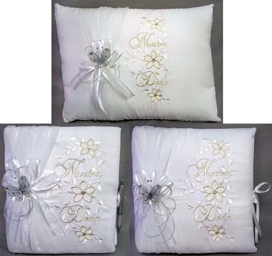 "Nuestra Boda" 4Pc Matching Set With Butterfly image