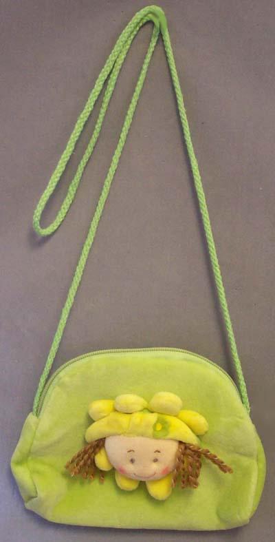 Girls Plush Purses With Doll - Assorted Colors  ( # 4520) image