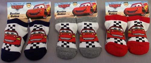 "CARS" New Born Size Bootie-Socks (Licensed) image