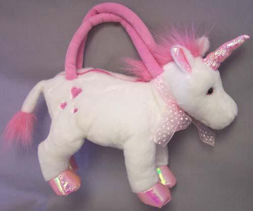 "Unicorn" Plush Handbags For Girls image