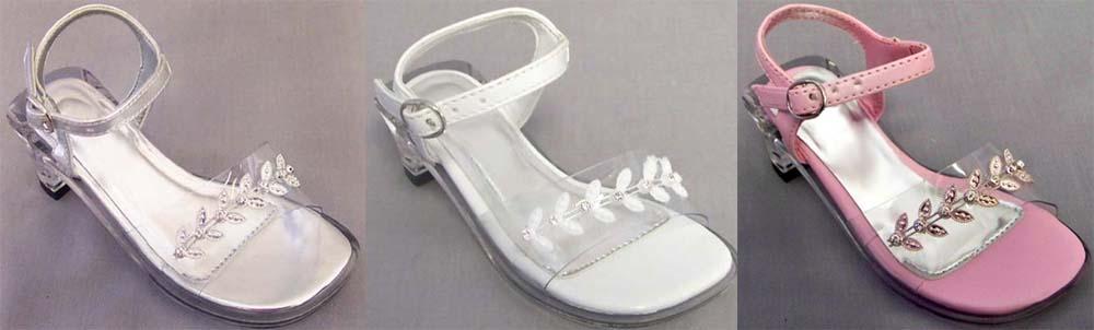 Girls Dress Shoes With Rhinestones  - Toddler Sizes ( # Feast-01) image