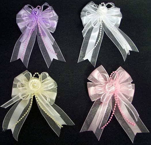 Hair Accessories Girls Hand-Made Hair Bows   - Light Colors image