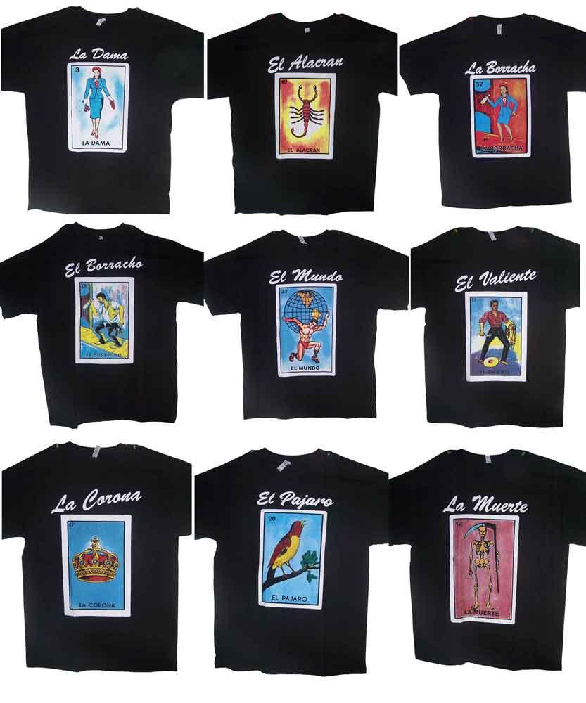 Lottery T-Shirts Mexican T-Shirts Camisetas Loteria  Assorted image