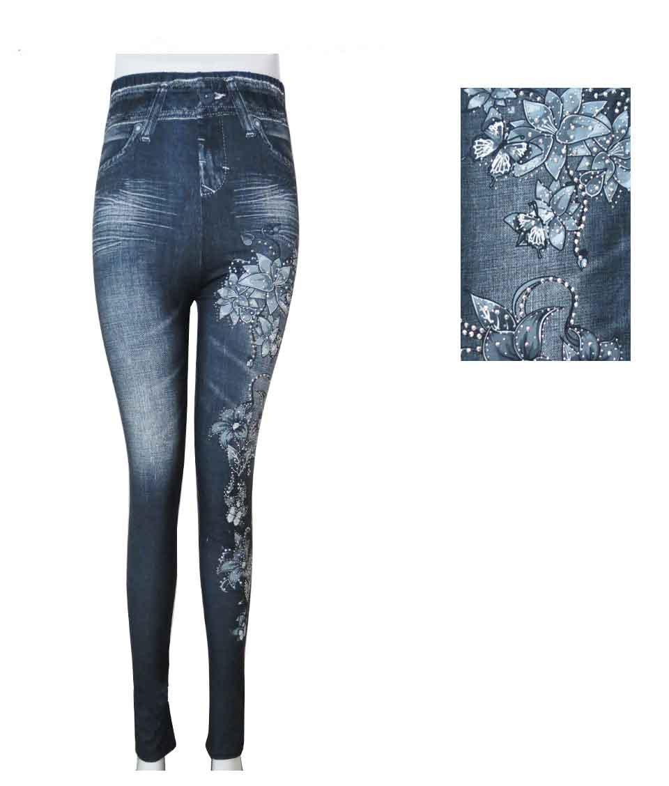Stretch Leggings Jr's & Women's Denim Look image