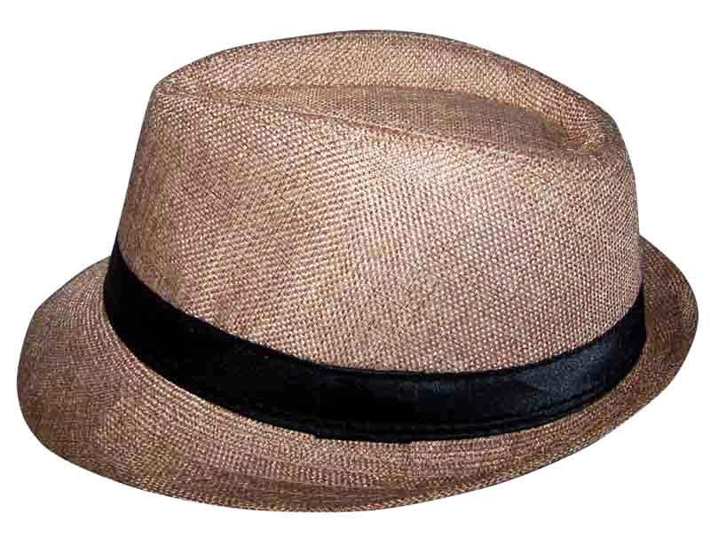 Fedora Trilby Hats For Kids - Classic Style - Light Brown Color image