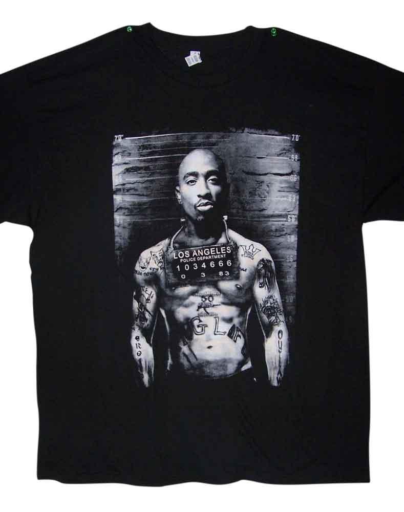 LAPD Tupac Shakur 2Pac Hip Hop US Screen Printed T-Shirts image