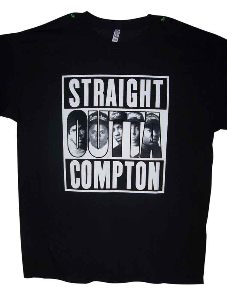 Straight Outta Compton Hip Hop US Screen Printed T-Shirts image