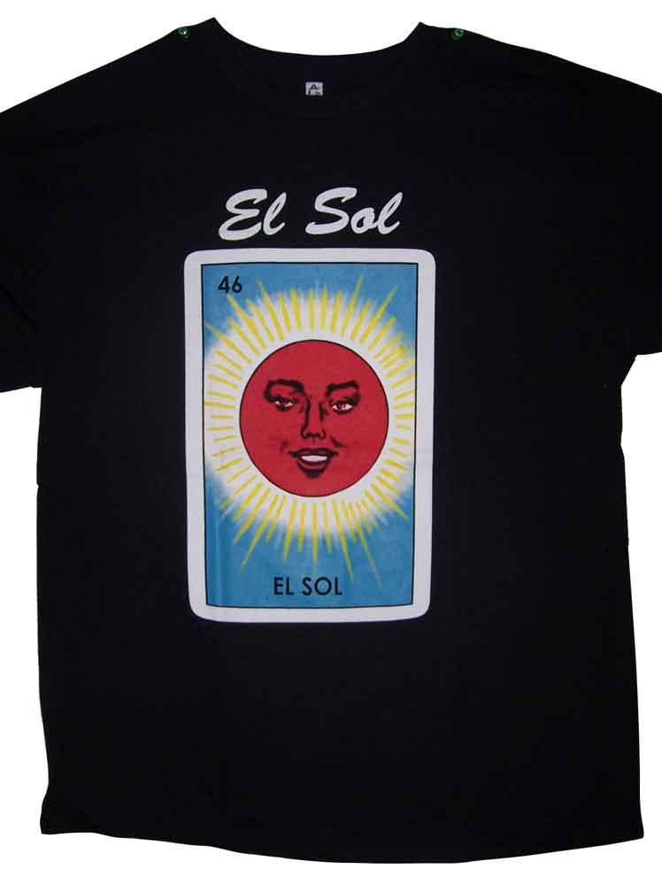 El Sol .... Lottery T-Shirts Mexican Loteria T-Shirts T-Shirts image