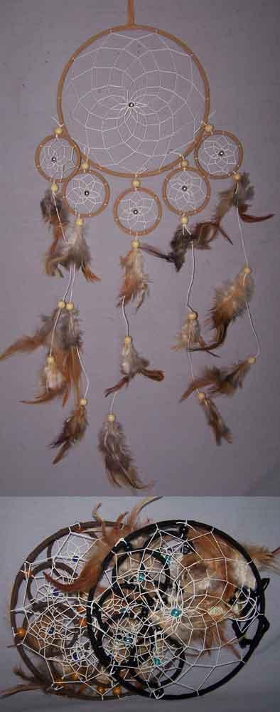 Hand Made Dream Catchers  - 6 Rings Diameters: 6.25" image