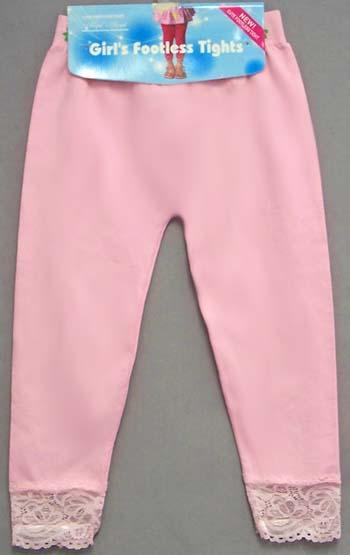 Girls Footless Tights With Lace  ( # GLT10582) image