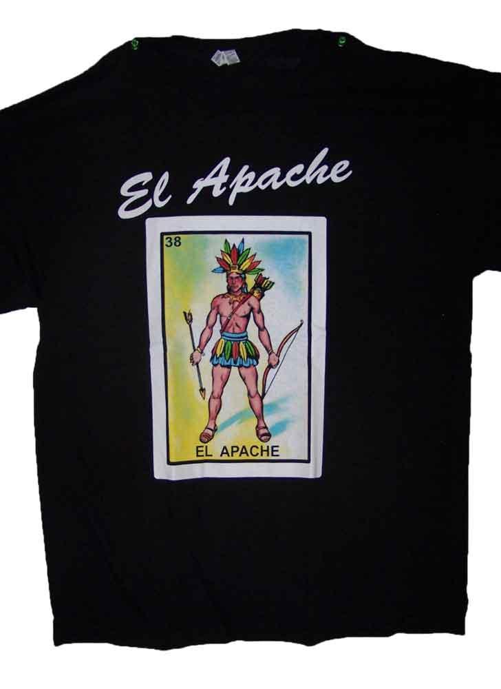 Lottery T-Shirts Loteteria T-Shirts Mexican T-Shirts - El Apache image