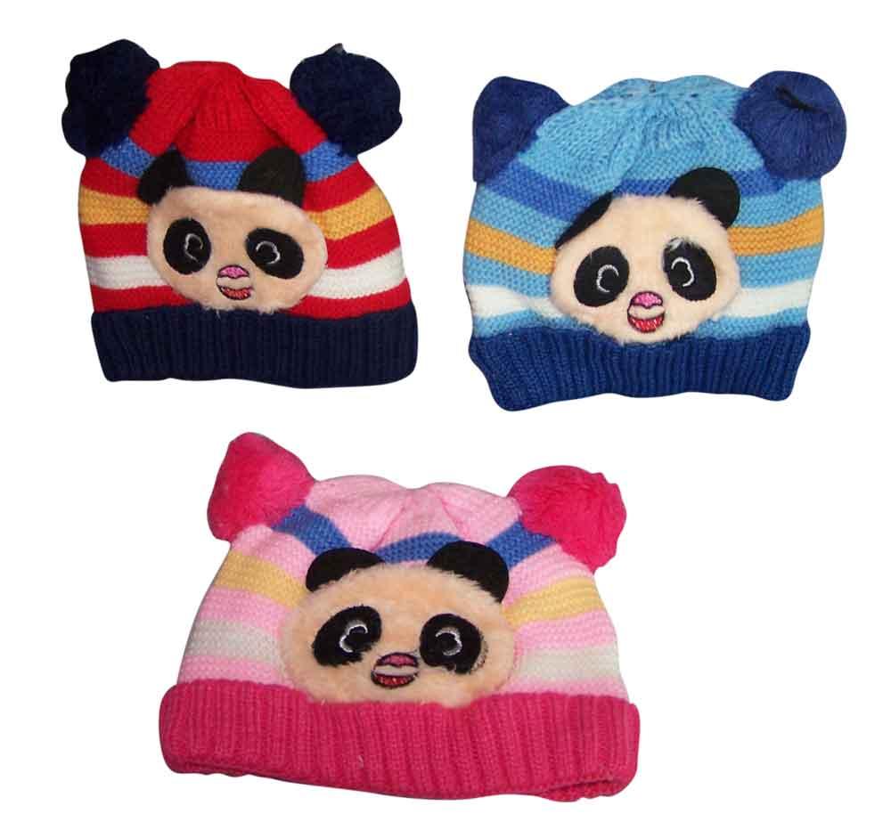 "Panda" Infants/Babies   Knitted Winter Caps/Beanies image