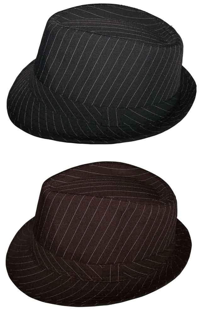 Fedora Trilby Hats - Men Hats  -  Pin-Striped - 2 Colors image