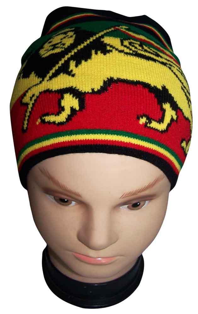 Reggae Rasta  Beanies Winter Caps - Lion Of Judah image
