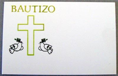 50Pc Pack Gift Cards - Bautizo image