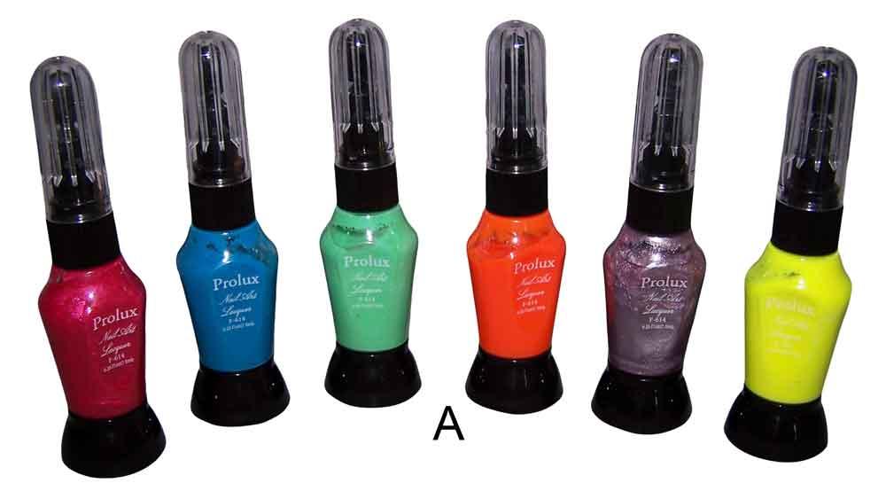 Cosmetics - 2 In 1 Nail Lacquer Art Pen & Brush - 6 Colors image