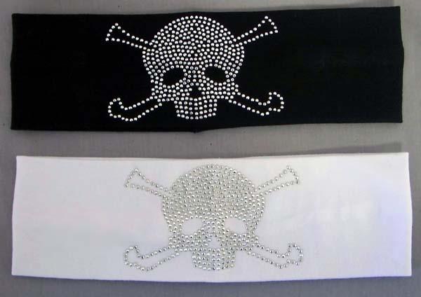 Hair Accessories "Skull" Girls Headbands With Rhinestones image
