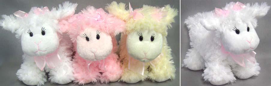 Plush Baby Rattles - 9.5" Standing Sheep image