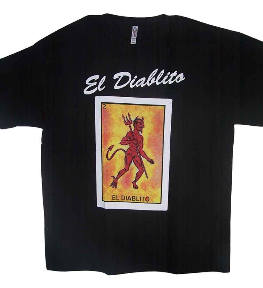 El Diablito - Lottery T-Shirts Loteria T-Shirts Mexican T-Shirts image