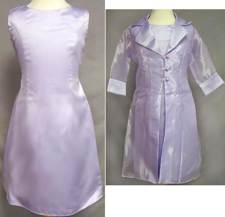 "Farah"  Girls 2Pc   Long Dress  & Jacket Set - Sizes: 4-14 image