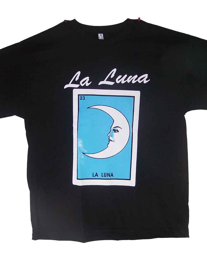 La Luna -----Lottery T-Shirts  Loteria T-Shirts Mexican T-Shirts image