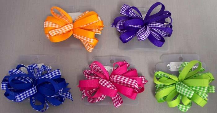 Hair Accessories  Girls Fashion Hair Bows With French Barrettes image