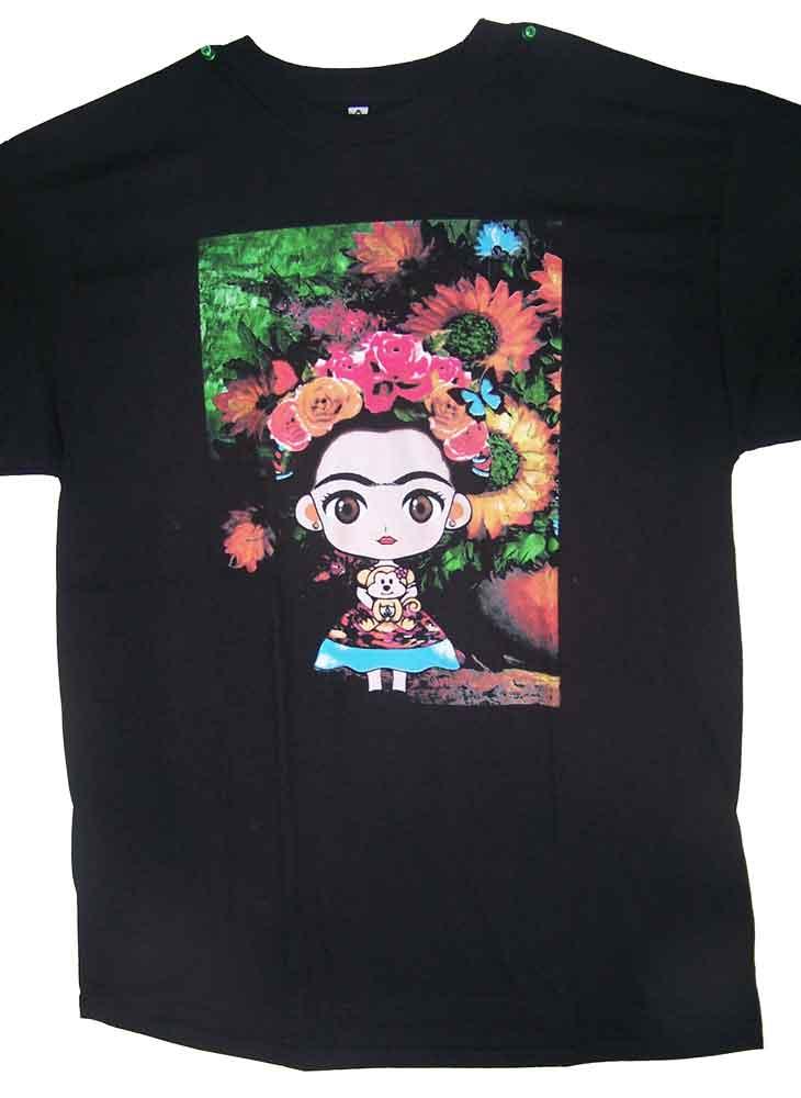 Frida Kahlo Mexican US Screen Printed T-Shirts image