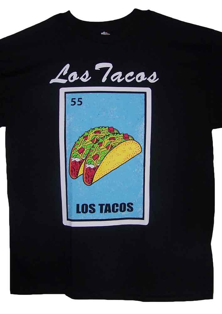Los Tacos ... Loteria T-Shirts Mexican Lottery T-Shirts image