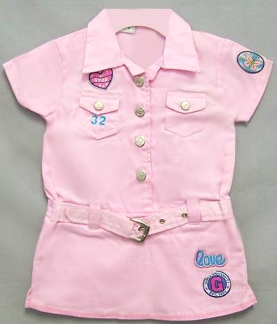 "Young Hearts"  Girls Embroidered Romper-Short Combo (2-4) image