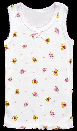 "Little Bears" Girls  Cotton Tank Tops - Sizes: 1-2-3 ( #3003) image