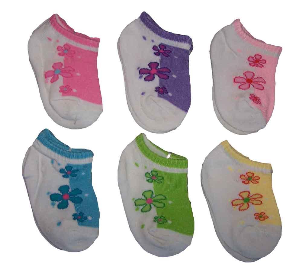 Baby Size Socks In Patterns Girls - 3-6 months image