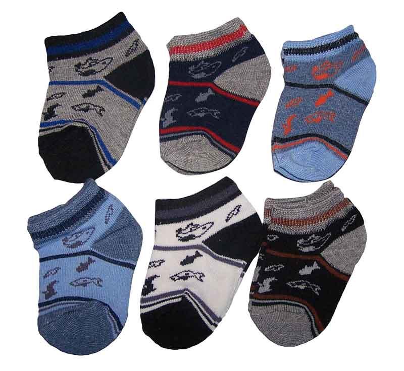 Baby Size Socks In Patterns Boy's - 0-3 months image