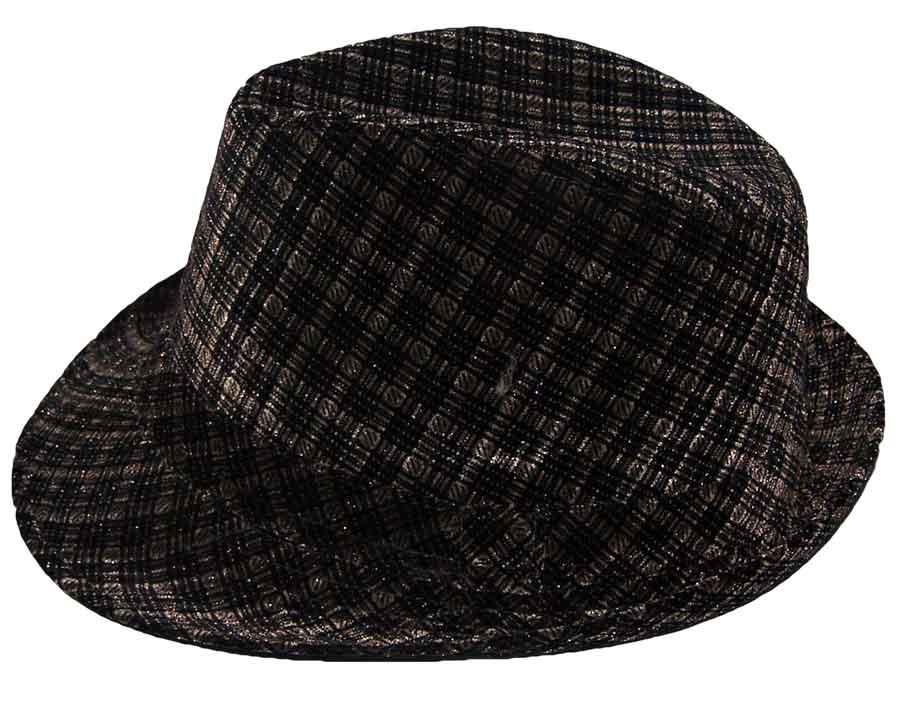 Fedora Trilby Hats -Adult  Hats - Checkered image