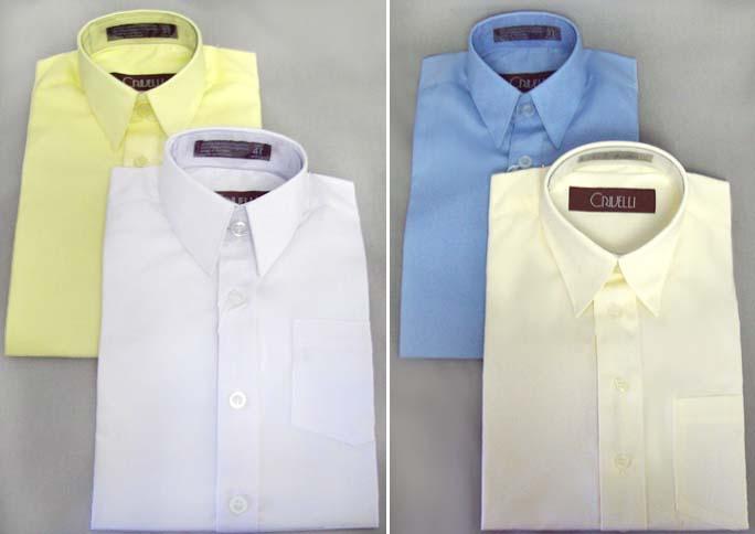 "Criveli" Boys Dress Shirts -  Long Slvs : 4 - 7 (i903) image