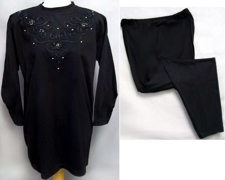 Long  Sleeves Embellished Pants Sets  - For Women image