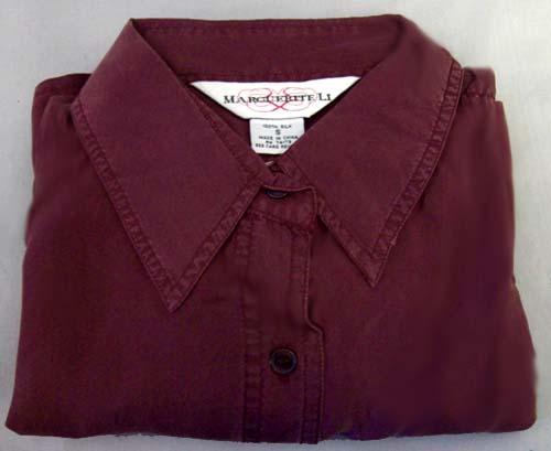 Womens Long Sleeves Silk Shirt image