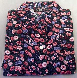 "XPL" Womens Short Sleeves Printed Rayon Shirt image