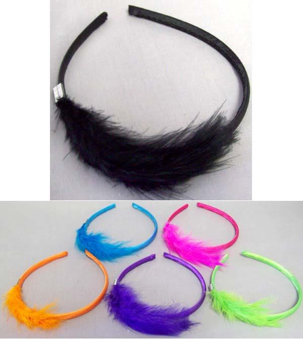 Girls Headbands With Fur   ( # MH4409) image