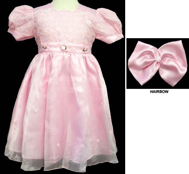 Girls Fancy Dress With Hairbow image