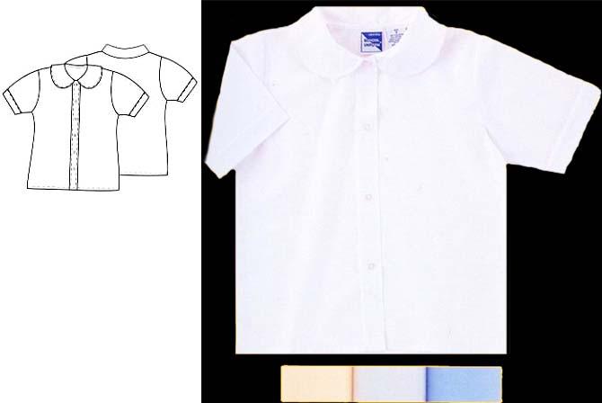 "Universal" Short Sleeves   Peter  Pan Blouses - Sizes: 16 - 20 image