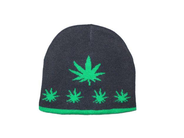 Marijuana Weed Knitted Beanies Winter Caps Winter Hats image