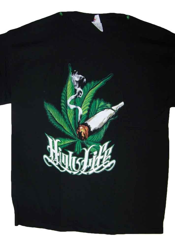 High Life Marijuana Weed Pot Cannabis T Shirts image