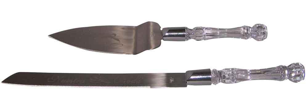 "Nuestra  Boda" Wedding 2Pc Knife & Server Cake Sets image