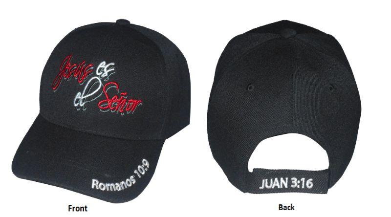 Jesus Es El Senor ..... Christian Baseball Caps - Embroidered image