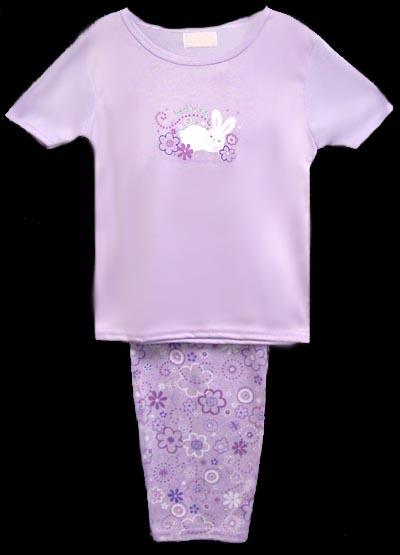 Girls 2Pc S/Sleeves  Pyjama, Sizes: 4 - 6X ( #  646055G) image