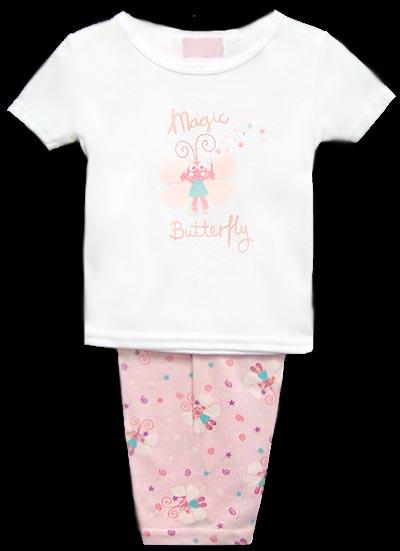 Girls 2Pc S/Sleeves Pyjama - Size:  2T - Pink Color  (# 626054G) image