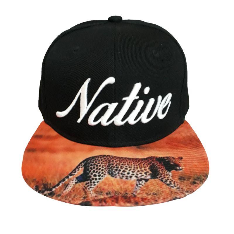 Tiger - Flat Brim Screen Printed Native Pride Baseball Caps image